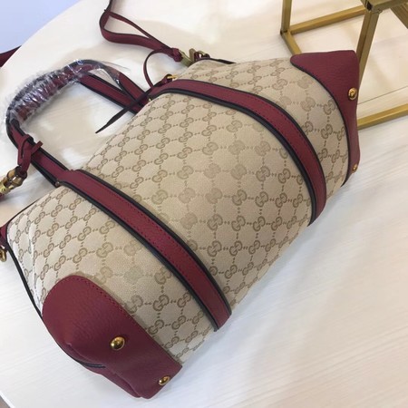 Gucci GG Supreme Canvas Tote Bag 353116 Red