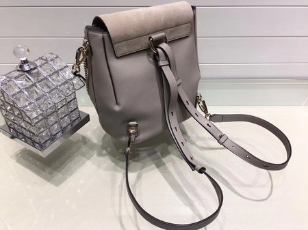 Chloe Faye Calfskin Leather Backpack 4756 Grey