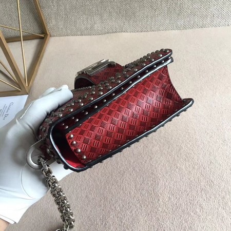 Dior Calfskin Leather Shoulder Bag M9000 Red