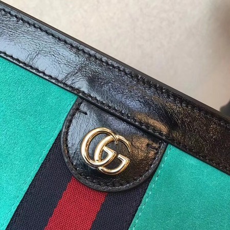 Gucci Suede Leather Shoulder Bag 503876 Green