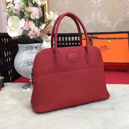 Hermes Bolide Original Leather Tote Bag B1007 Red