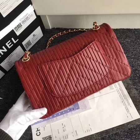 Chanel Goat Veins Shoulder Bag 1112C Red