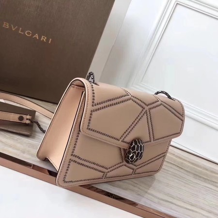 BVLGARI Quilted Stardust Original Calfskin Leather 3786 Camel