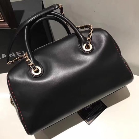 Chanel Calfskin Leather Tote Bag 92239 Black