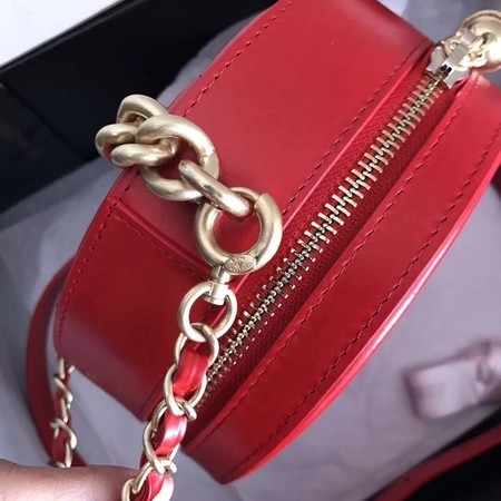 Chanel Planet Shoulder Bag Original Calfskin Leather A93807 Red