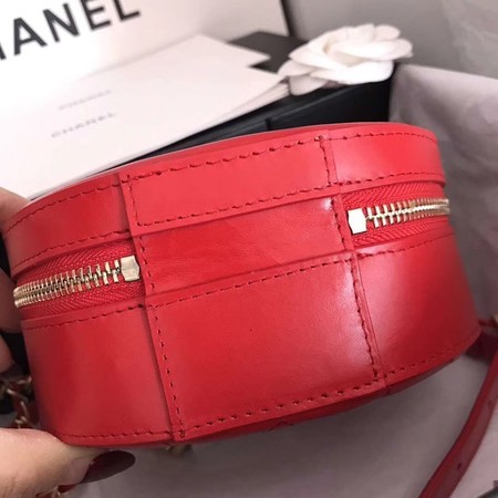 Chanel Planet Shoulder Bag Original Calfskin Leather A93807 Red