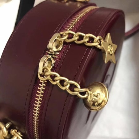 Chanel Planet Shoulder Bag Original Calfskin Leather A93807 Wine