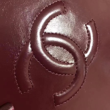 Chanel Planet Shoulder Bag Original Calfskin Leather A93807 Wine