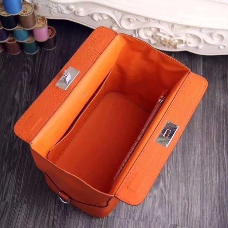 Hermes Toolbox Togo Bag Original Leather 3259 Orange