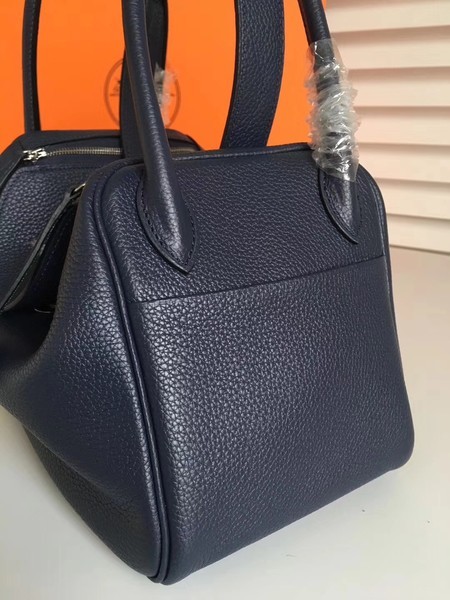 Hermes Lindy Original Togo Leather Bag 5086 Black