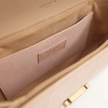 Yves Saint Laurent Original Calfskin Leather Shoulder Bag 482044 Apricot