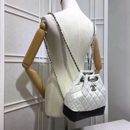 Chanel Gabrielle Backpack Sheepskin Leather 7027 White