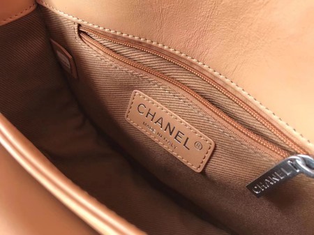 Chanel Original Calfskin Leather Shoulder Bag 4569 Apricot