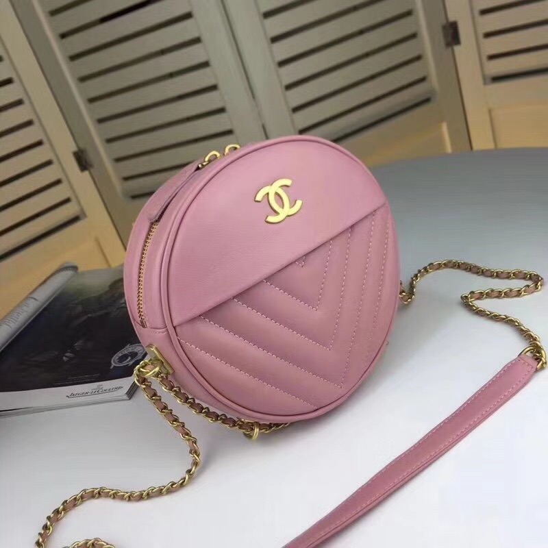 Chanel Sheepskin Leather Shoulder Bag 3698 pink