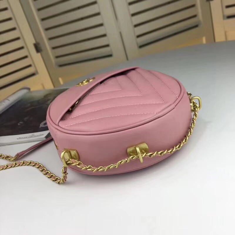 Chanel Sheepskin Leather Shoulder Bag 3698 pink