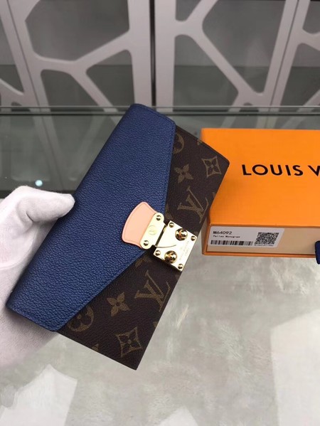 Louis Vuitton Monogram Canvas PALLAS WALLET M58414 Blue