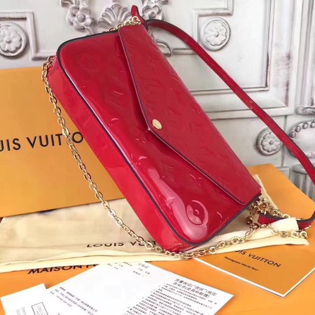 Louis Vuitton Monogram Vernis Pochette Felicie GM M61267 red