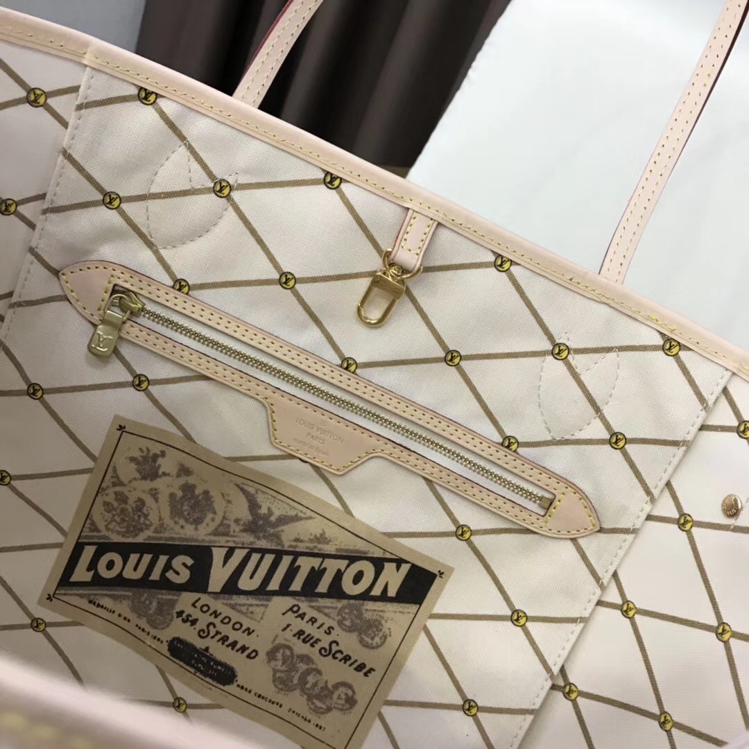 Louis Vuitton Damier Azur Canvas original neverfull mm B40156