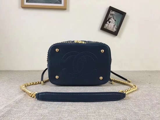 Chanel Sheepskin Leather Shoulder Bag 1125 blue