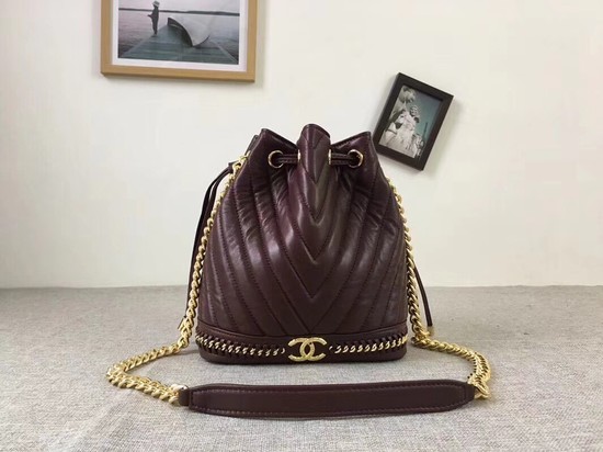 Chanel Sheepskin Leather Shoulder Bag 1125 red