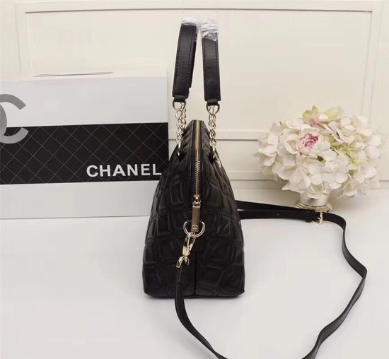 Chanel Sheepskin Leather Shoulder Bag 55698 black