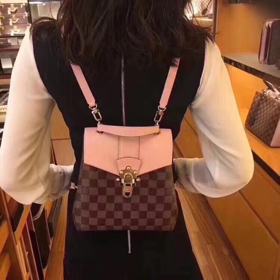 Louis vuitton hot springs backpack Original leather CLAPTON 42259 pink
