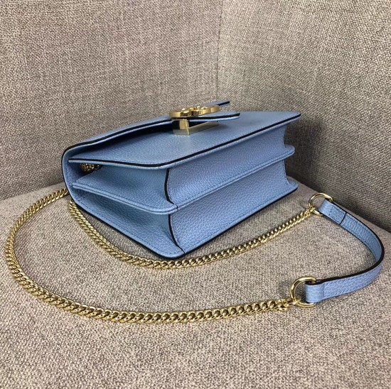 Gucci GG Cowhide top quality Shoulder Bag 510304 Sky blue