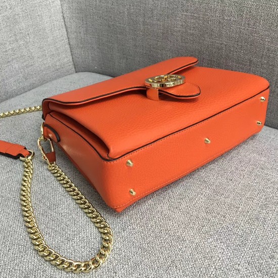 Gucci GG Cowhide top quality tote bag 510302 orange