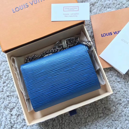 Louis Vuitton RIVETS CHAIN Wallet 63518 blue