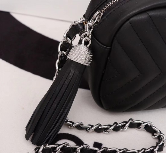 Chanel mini Sheepskin Leather cross-body bag 4669 black