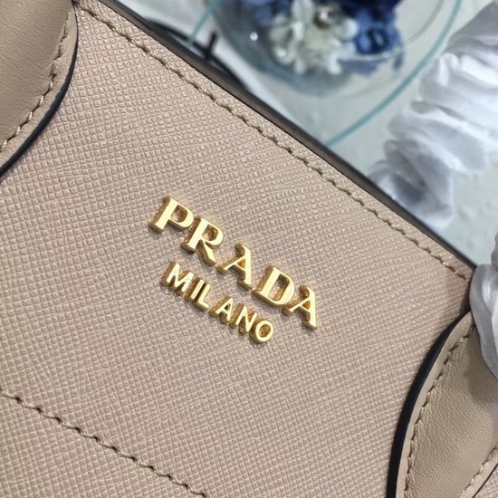 Prada saffiano lux tote original leather bag bn4458 apricot