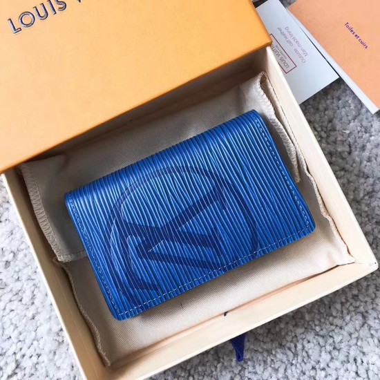 Louis Vuitton EPI leather Card package 63516 blue