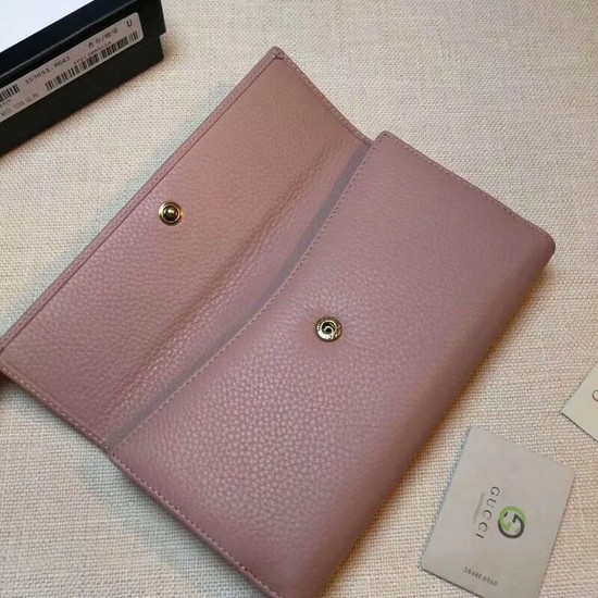 Gucci Calf leather Wallet 337335 pink