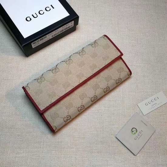 Gucci Calf leather Wallet A337335 red