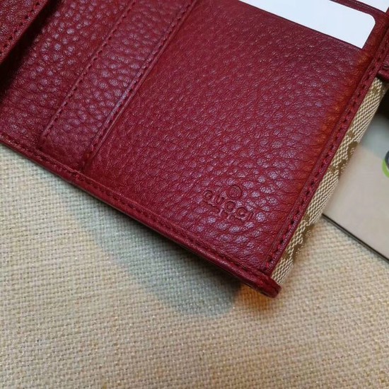 Gucci Calf leather Wallet A337335 red