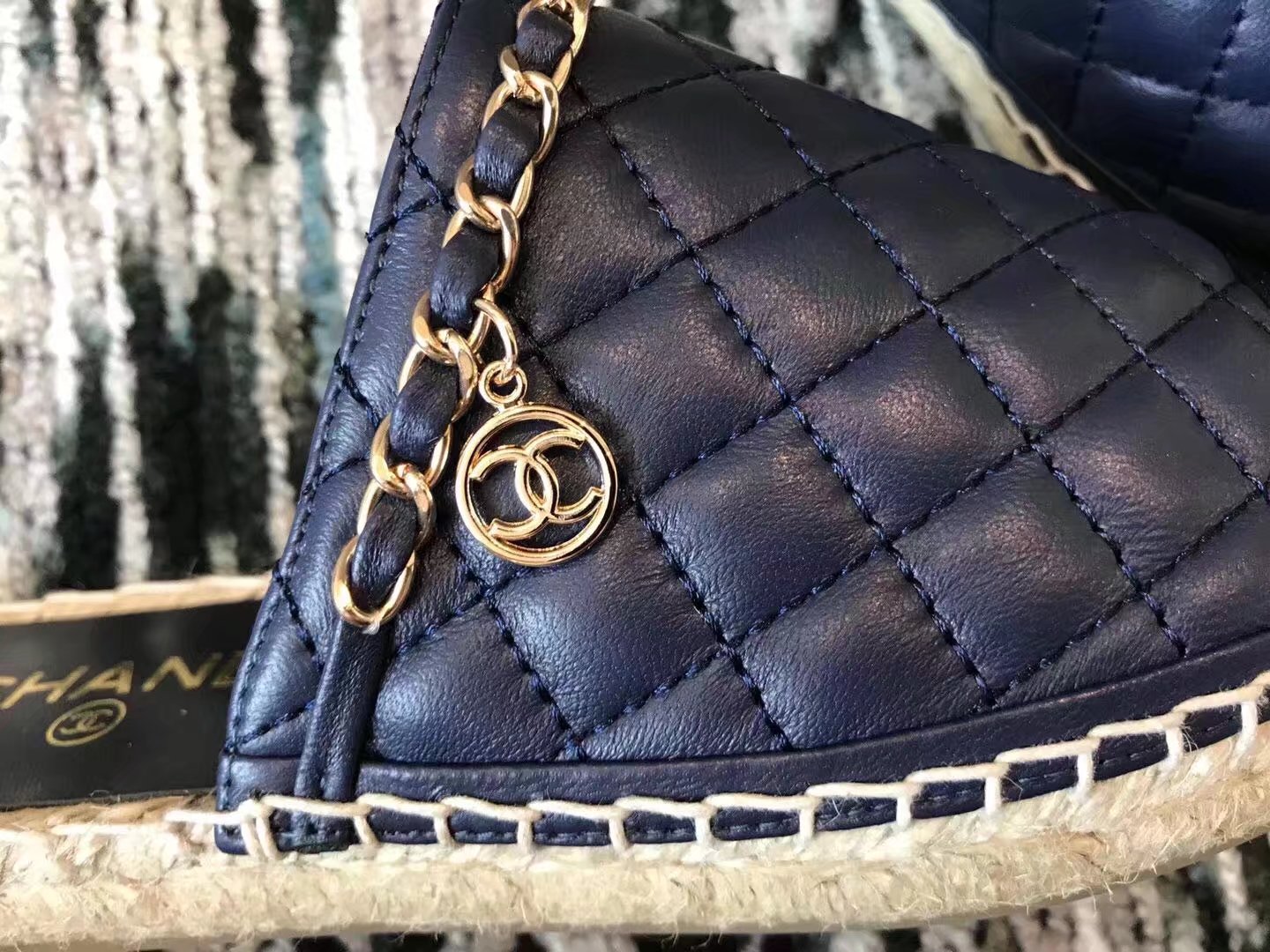 Chanel Slippers CH2336LRF dark blue