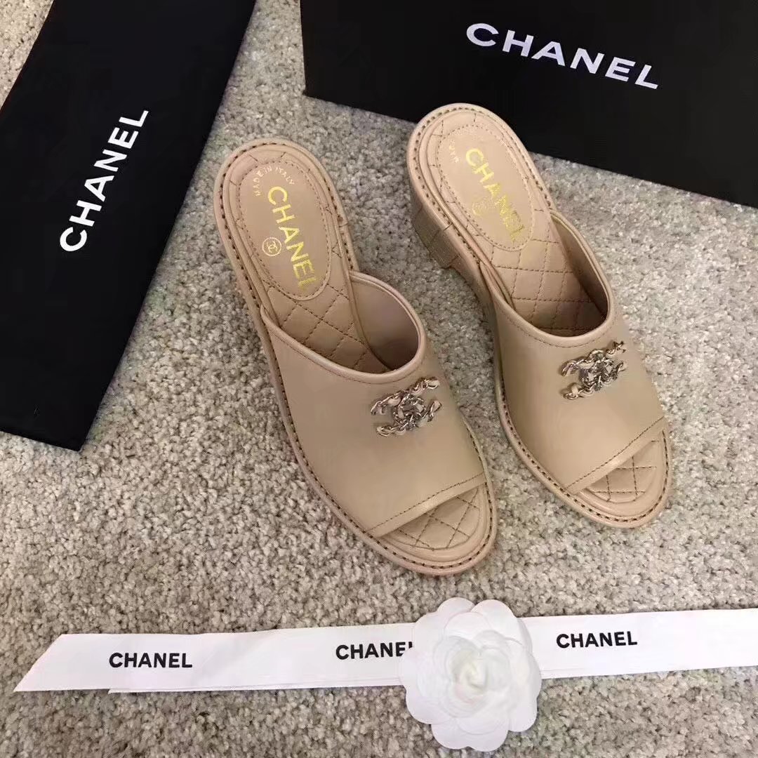 Chanel slippers CH2329LS Apricot 