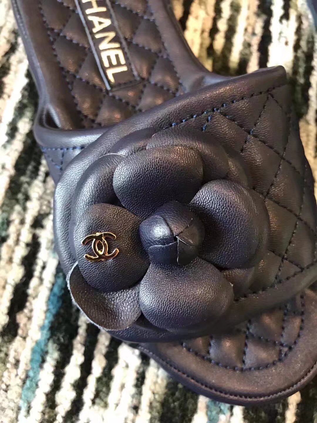 Chanel slippers CH2335LRF Dark blue