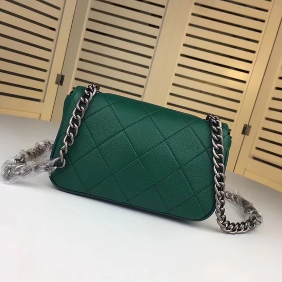 Chanel mini Leather cross-body bag 7739 green