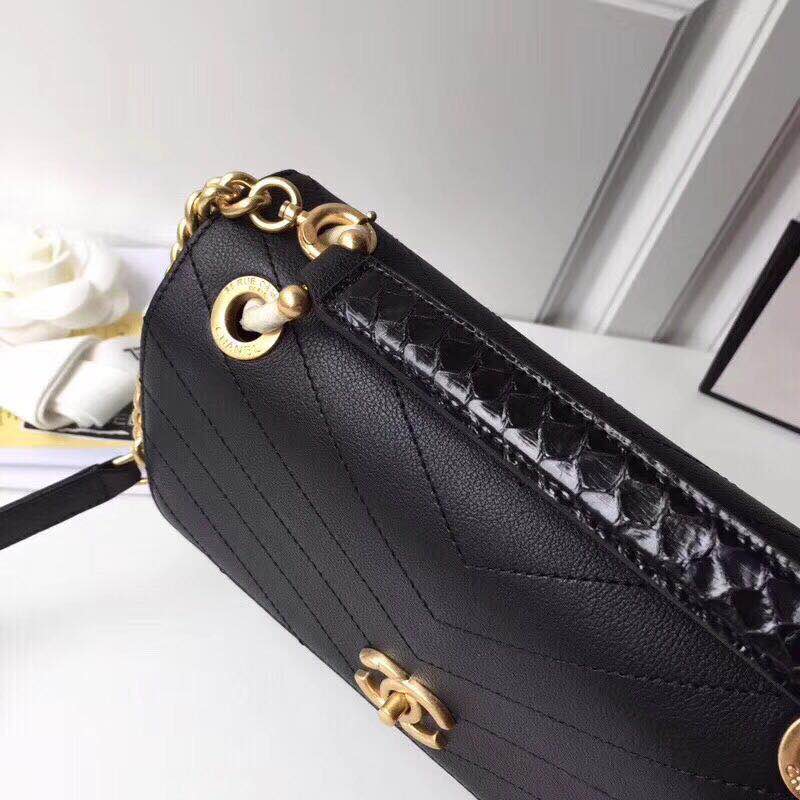 Chanel Original Calfskin Leather Tote Bag 1775 Black