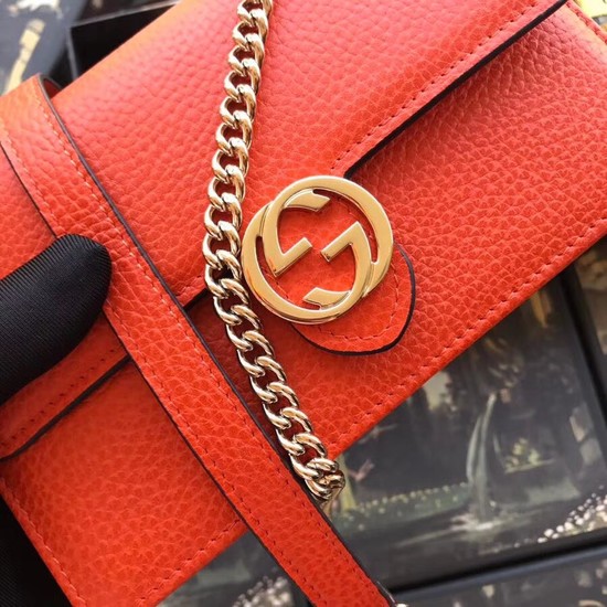 Gucci GG Marmont cross-body bag 510314 orange