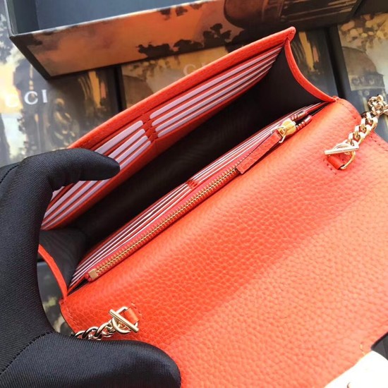 Gucci GG Marmont cross-body bag 510314 orange