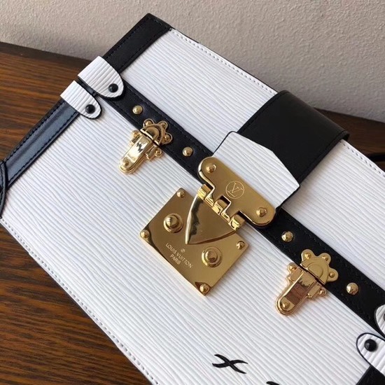 Louis Vuitton Epi Leather TRUNK CLUTCH M51697 white