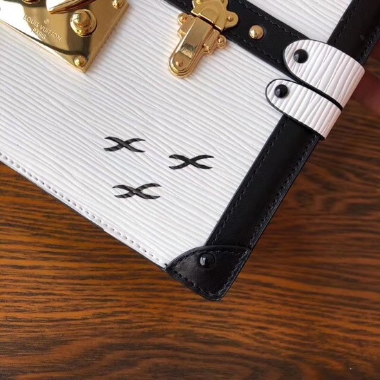 Louis Vuitton Epi Leather TRUNK CLUTCH M51697 white