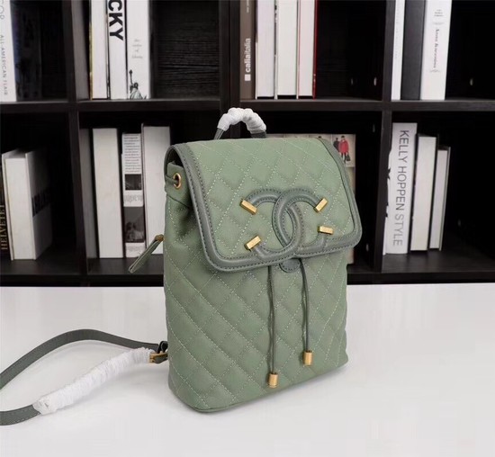 Chanel Caviar Leather Backpack 83430 green