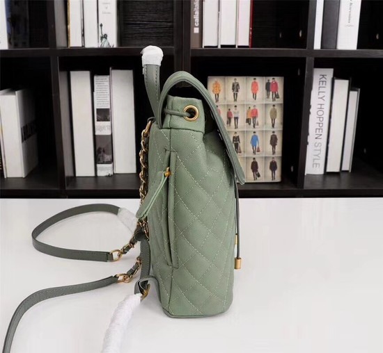 Chanel Caviar Leather Backpack 83430 green