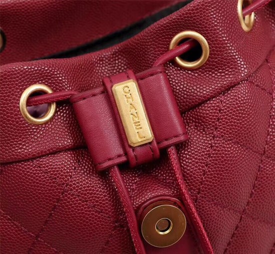 Chanel Caviar Leather Backpack 83430 red