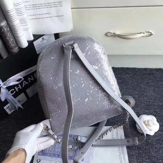 Chanel Original Bead piece knapsack 56988 grey