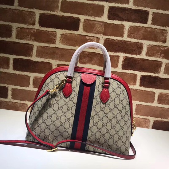 Gucci Ophidia GG medium top handle bag 524533 red