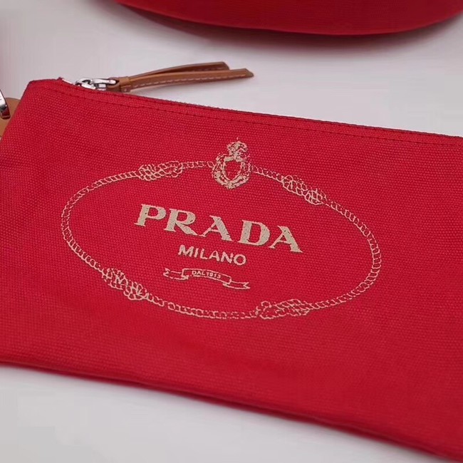 Prada fabric handbag 1BG163 red